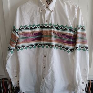 Vintage 90s Cowboys' Turtle Association By Roper Men's Western Button Down Shirt